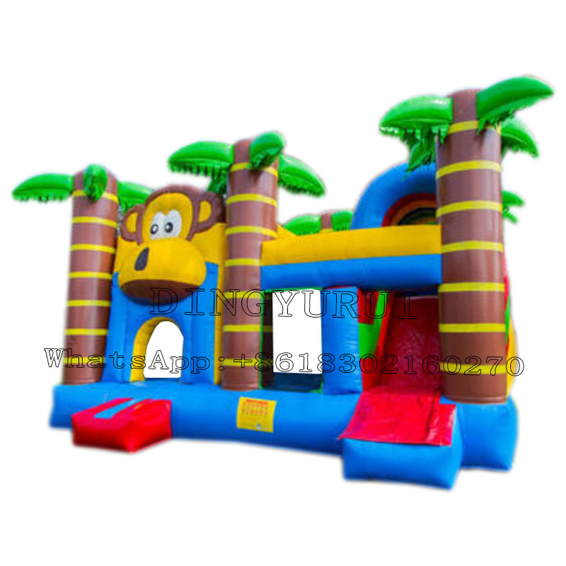 Kids Bounce House, Inflatable Bouncy Castle with Carry Bag and Slide, Indoor Outdoor Children Jumping House Blow Up Castle for Kids XZ-BH-213