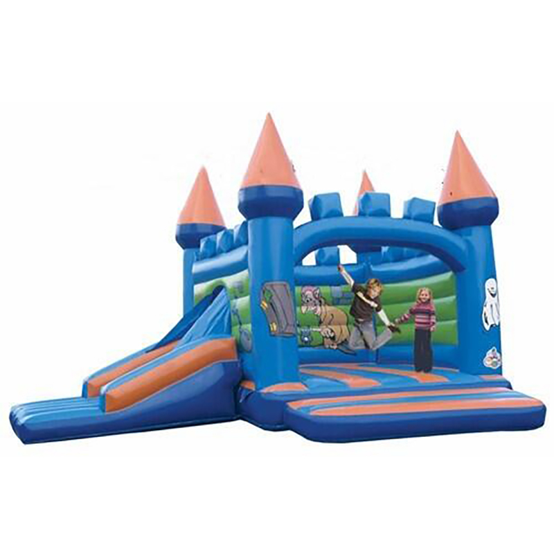 Inflatable Bounce House Large Bouncy Castles Dual Slide Trampoline Climbing Wall with Blower for Kids XZ-BH-061