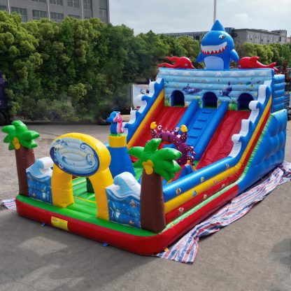 Inflatable Funcity jumping bouncy Obstacle inflatable outdoor playground XZ-BH-4837
