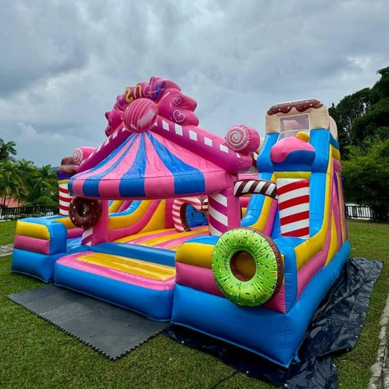 Pink Candy bouncy Slide XZ-BH-658